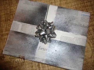 | DIY - Embrulho de presente com jornal |