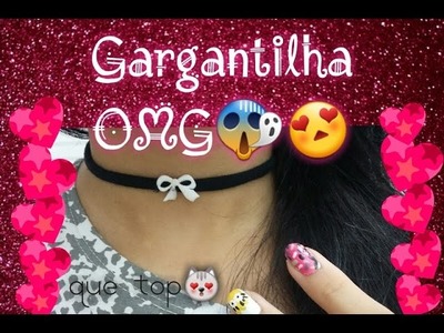 Diy: Gargantilhas.Tattoo Choker - Colar tendência anos 90