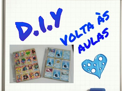DIY   volta às aulas ♡ decoração de cadernos