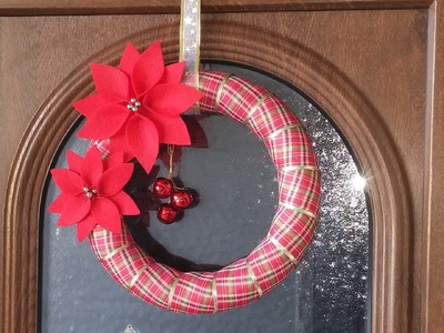 Como fazer guirlanda de Natal - DIY - Christmas wreath making tutorial