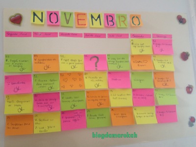 DIY | Calendário de Decoração e Organização para o Blog - Blogdamarokah