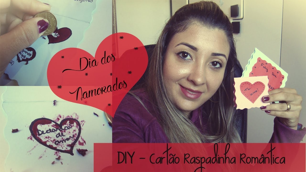 DIY Cartão para o Dia dos Namorados | Raspadinha Romântica