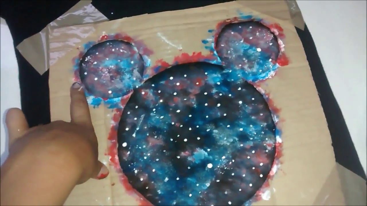 DIY : Costumizando sua blusa - Mickey Galaxy