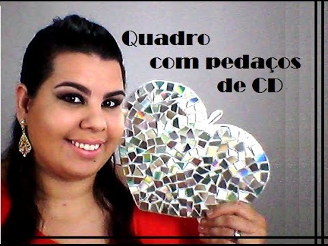 DIY: Quadro com CD VELHO. Horas Vagas by Mc