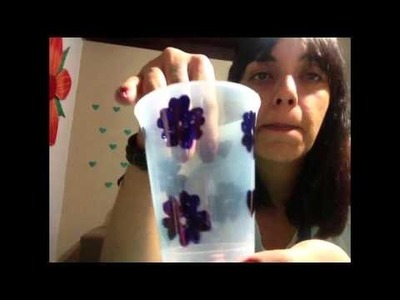 DIY Transformando copo de requeijão em copo canudo