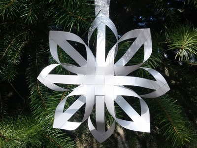 Floco de neve de papel 3D - DIY - 3D snowflakes