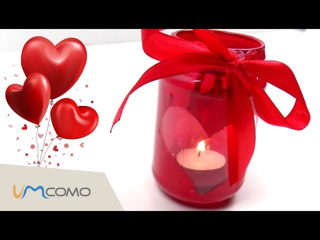 Porta velas de coração | dia dos namorados | DIY