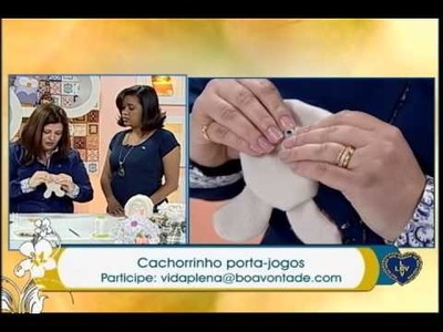 Artesanato - Cachorrinho porta-jogos