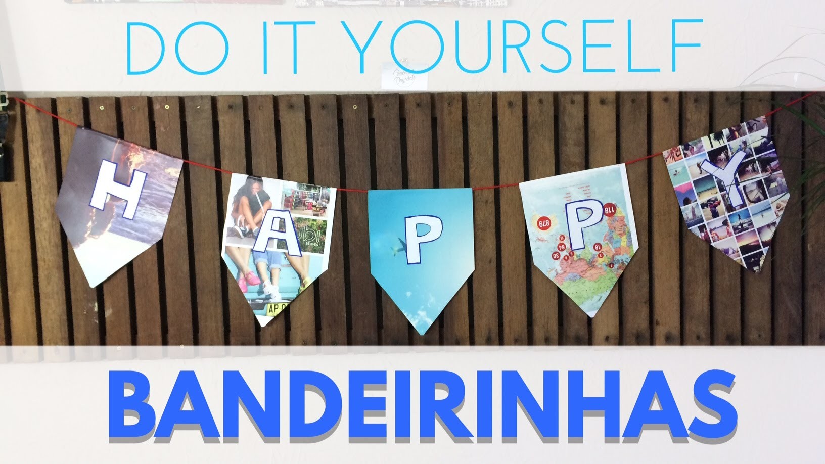 Bandeirinhas decorativas. DIY