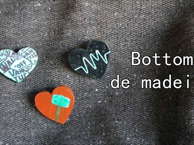 Bottom.Broche de madeira | DIY