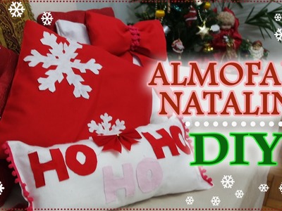 DIY ::: Almofadas personalizadas de Natal, decoração.