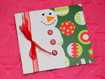 DIY: Cartão Boneco de Neve para o Natal - Faça você mesma #EspecialFimdeAno