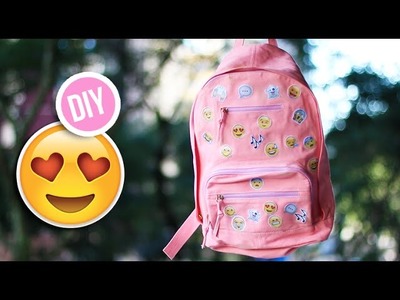 DIY: Como fazer mochila de emoji | Customizando mochila