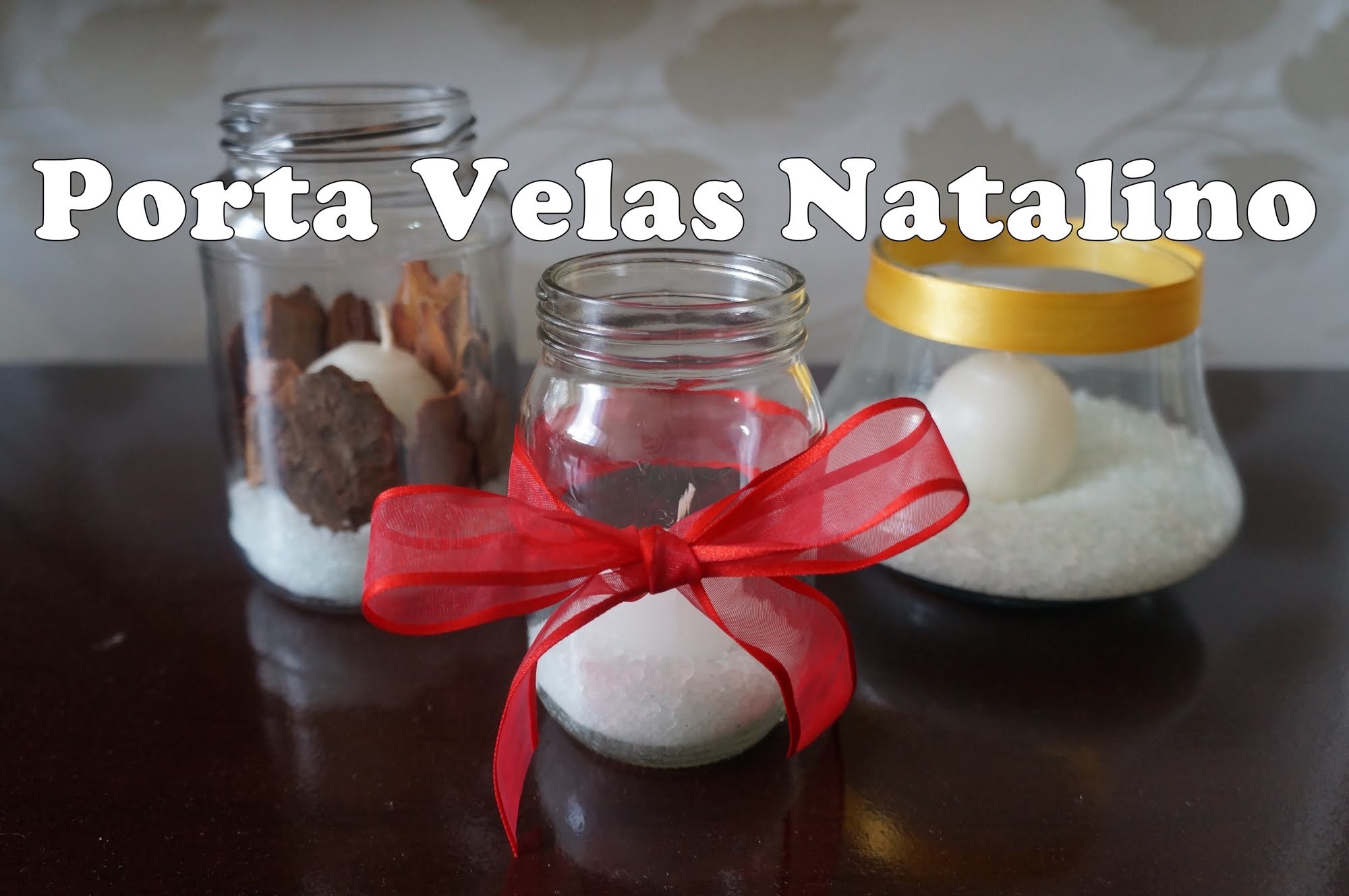 ✄ Diy de Natal ll: Porta vela baratinho para decoração