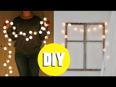 DIY Decor: Luzinhas de Pinterest - Com bolinhas de ping-pong!