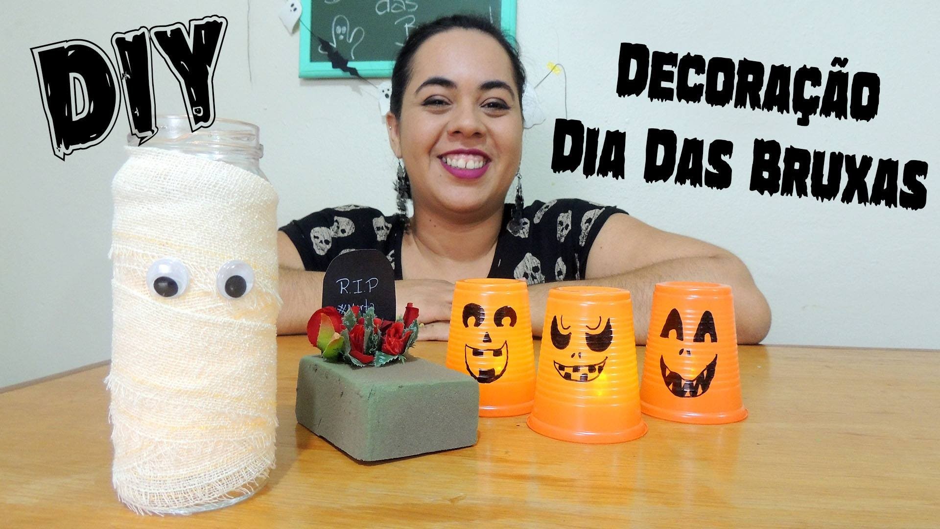 DIY - Decoração Dia das Bruxas ☠