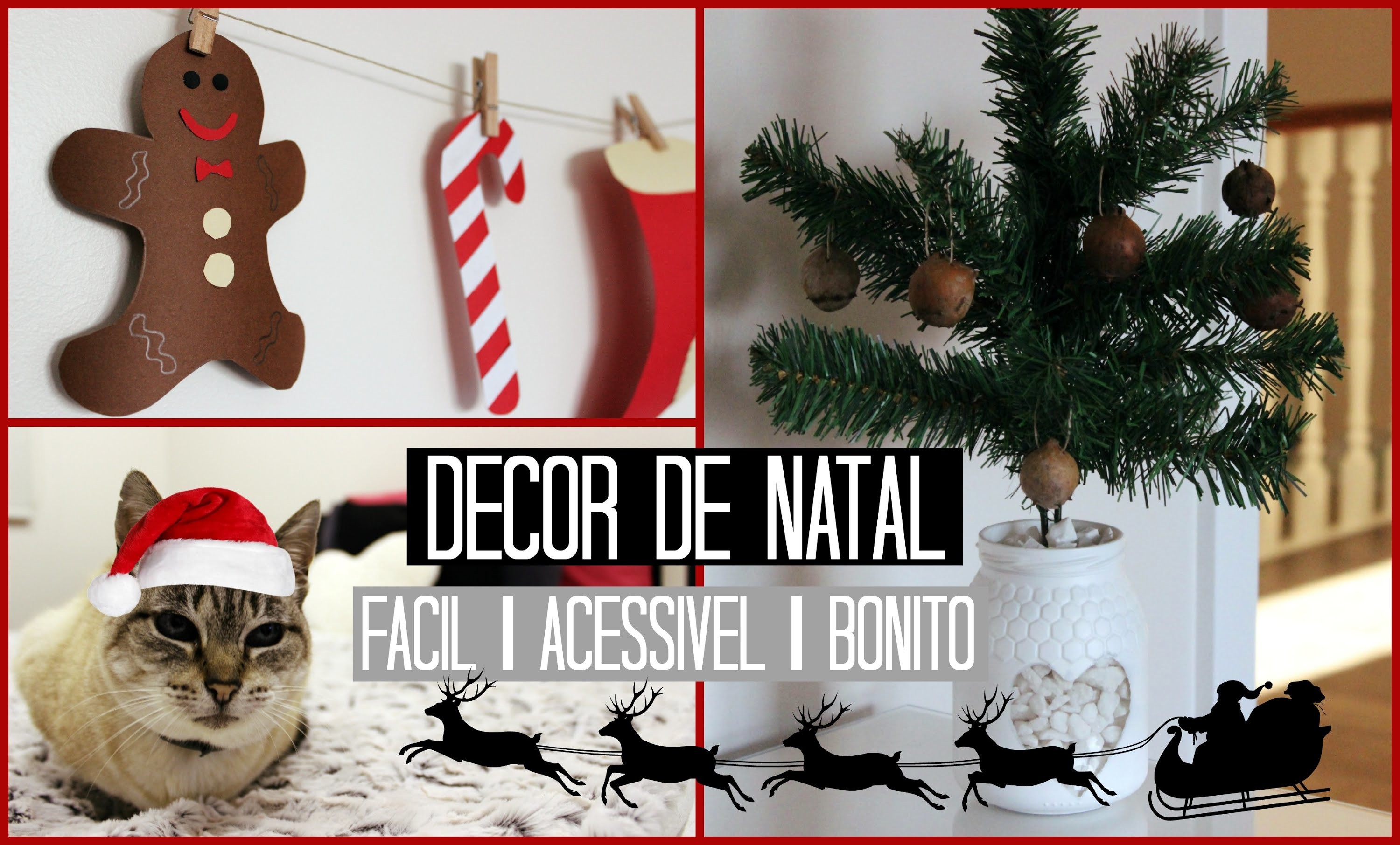 DIY Decoração para o Natal ♡ Fácil&Acessível&Bonito