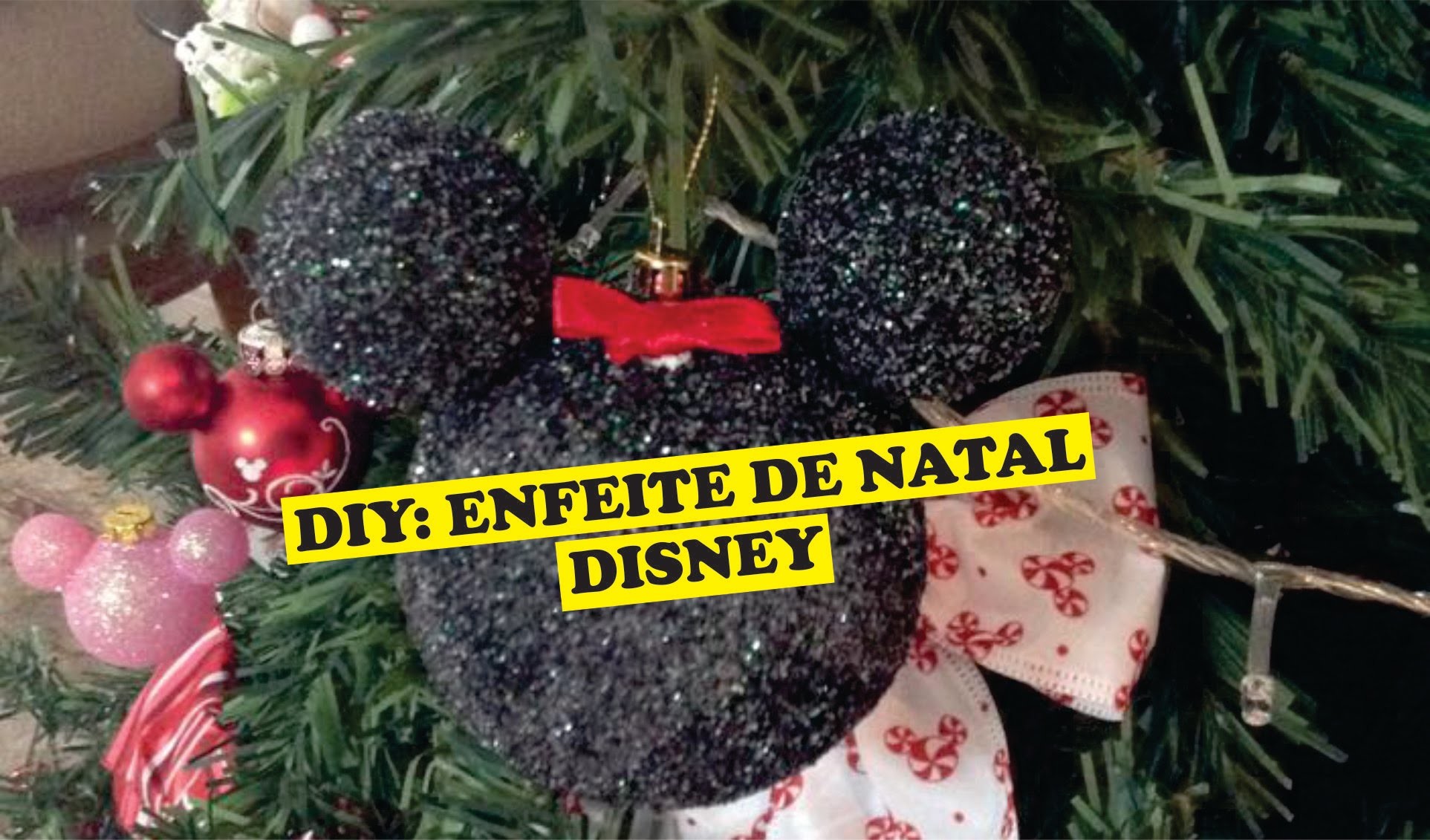 DIY: Enfeite de Natal Disney - Mickey e Minnie