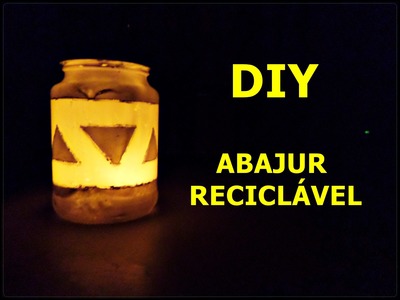 DIY- LUMINÁRIA RECICLÁVEL GEEK. . FÁCIL E RAPIDO