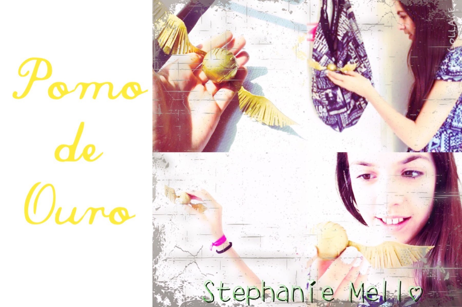 DIY Pomo de Ouro Harry Potter ~Stephanie Mello