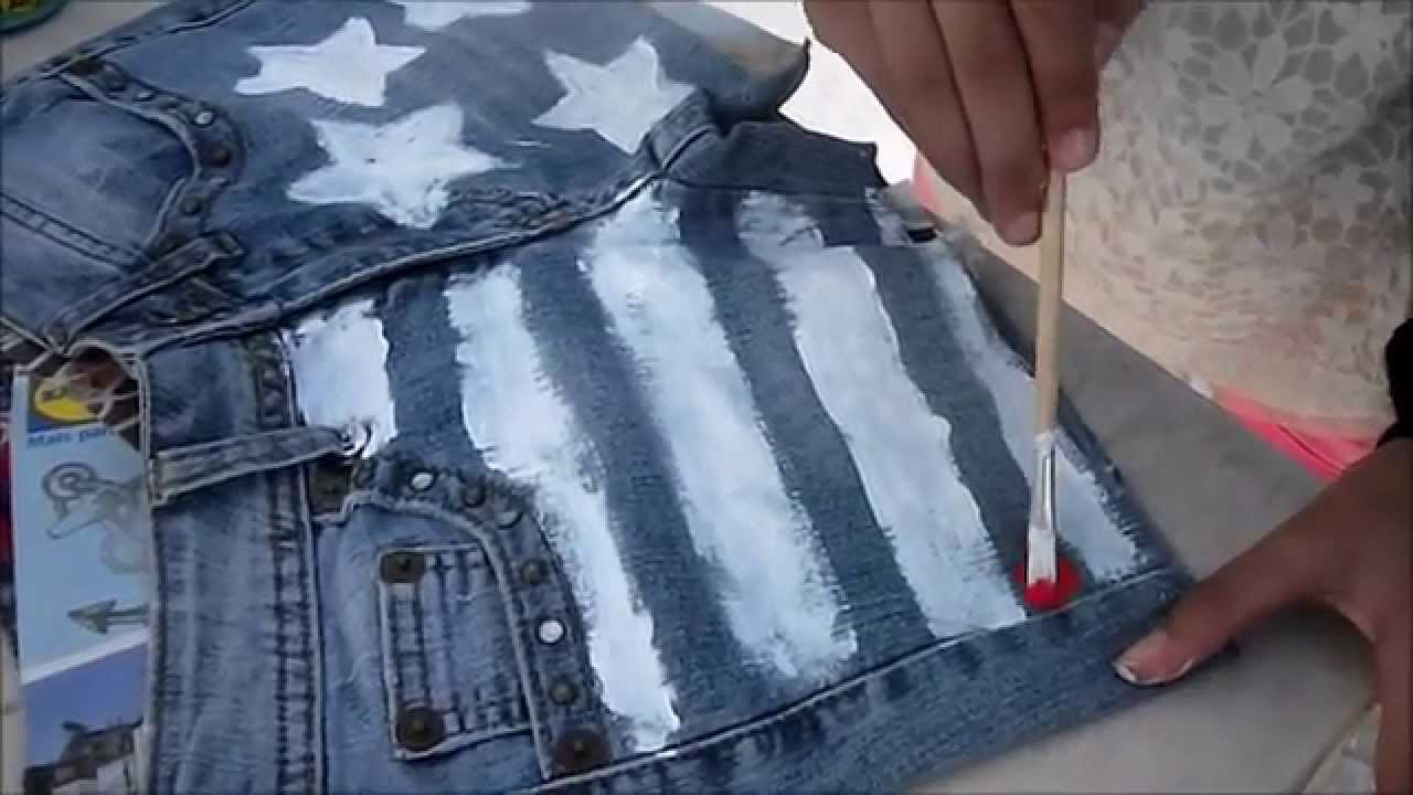 DIY: Short jeans customizado, bandeira USA.