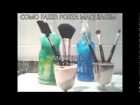 Diy Time - Porta pincéis de maquiagem