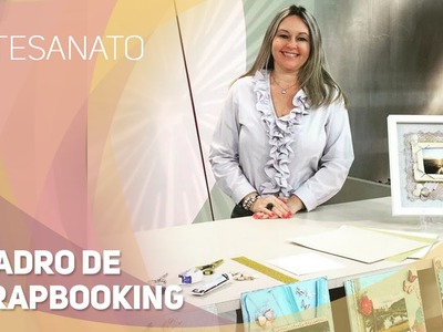 Artesanato - Quadro de Scrapbooking (04.08.2015)