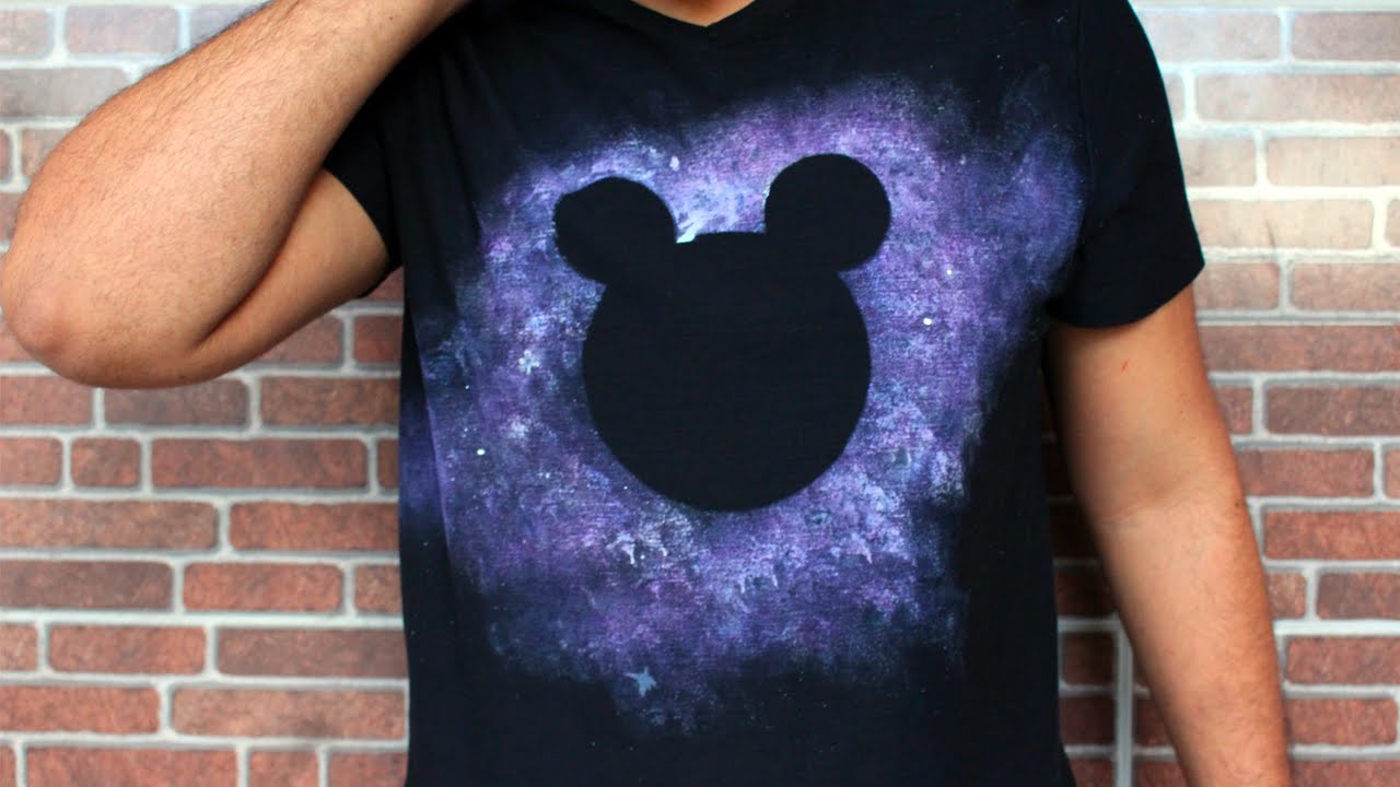 Como fazer Camiseta Galaxy do Mickey DIY - Estilo Cortês