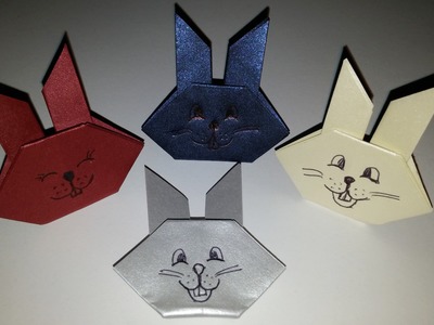 Como fazer coelho de origami - DIY - Easy origami rabbit