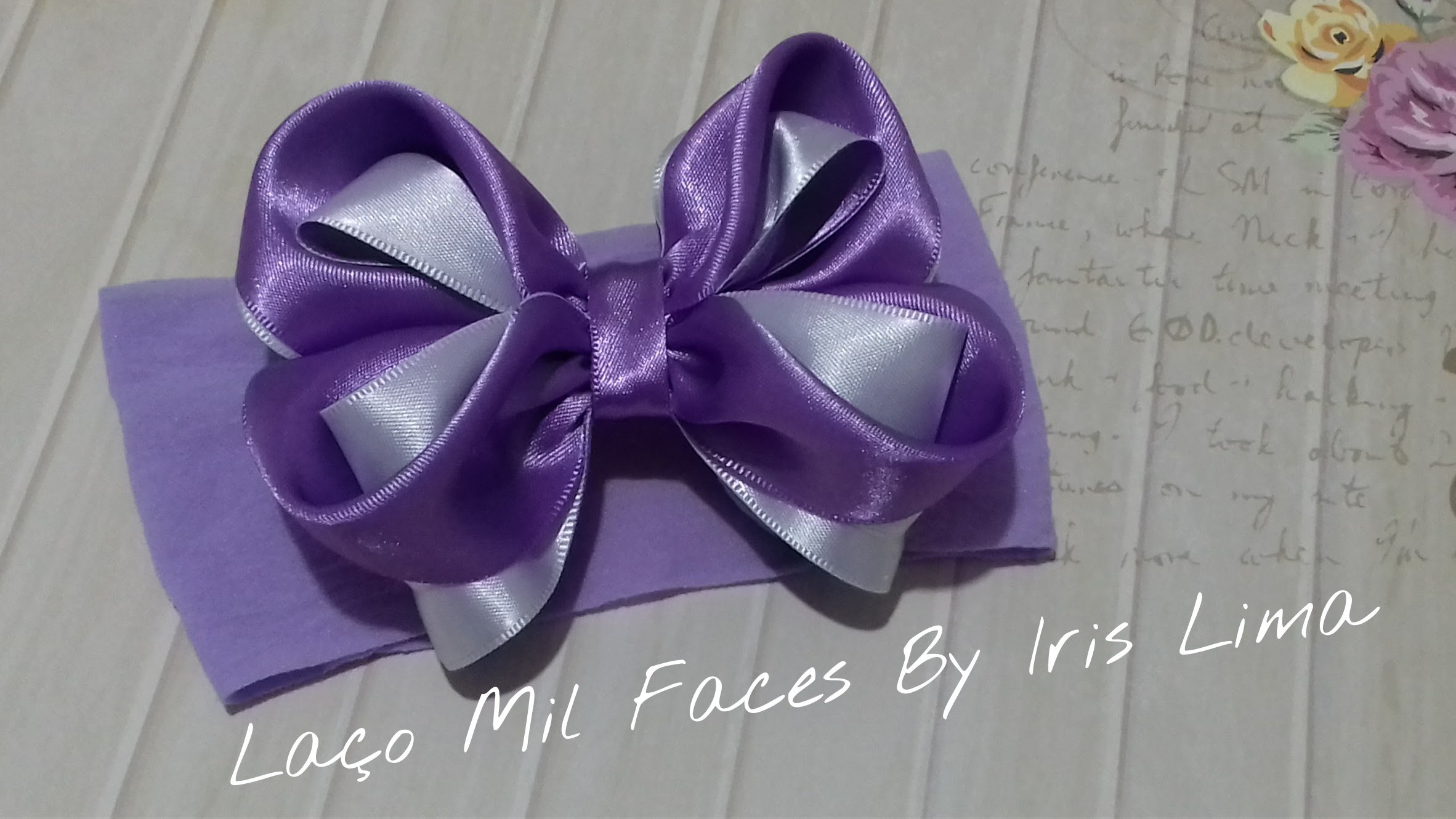 Como fazer laço mil faces Diy ,Tutorial ,Pap By Iris Lima How To Make a Hair Bow