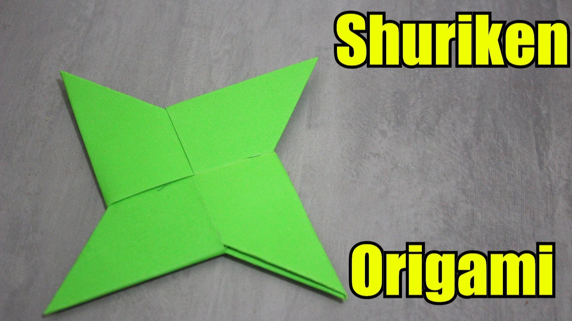 Como Fazer uma Shuriken de Papel - Origami (Remake)