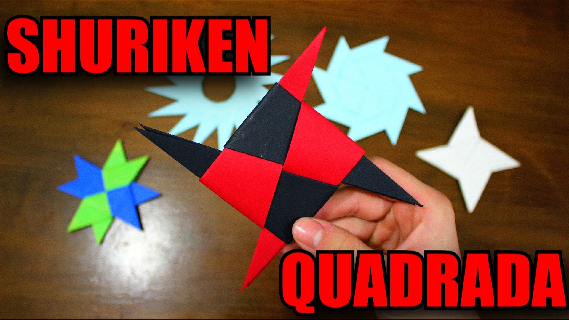 Como Fazer uma Shuriken Quadrada! - Origami