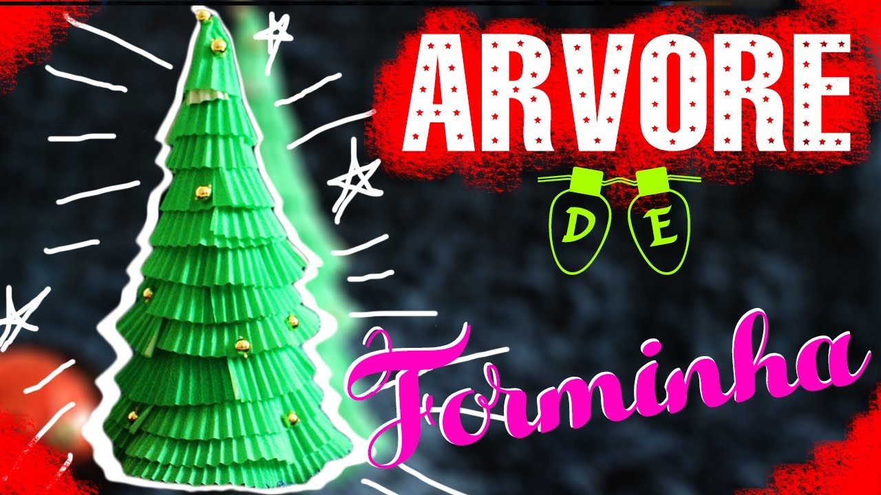 DIY: Árvore com Forminhas de Brigadeiro| Especial de Natal #5