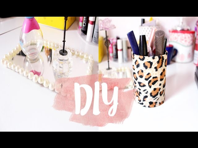 DIY - Bandeja Espelhada e Porta Batom Liquido.Porta Treco