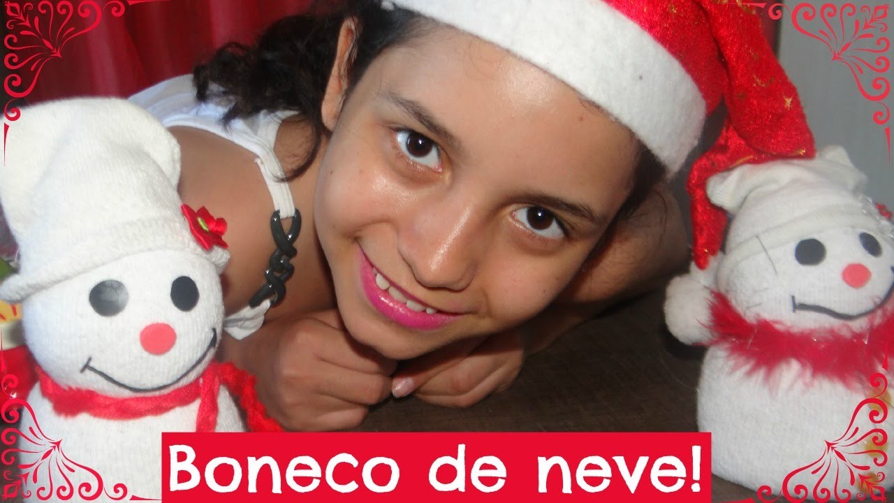 DIY:Boneco de neve de meia!