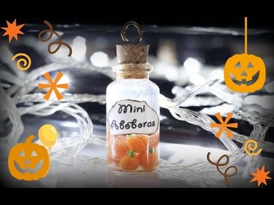 DIY Bottle Charm - Mini Abóboras ♡ Especial Halloween