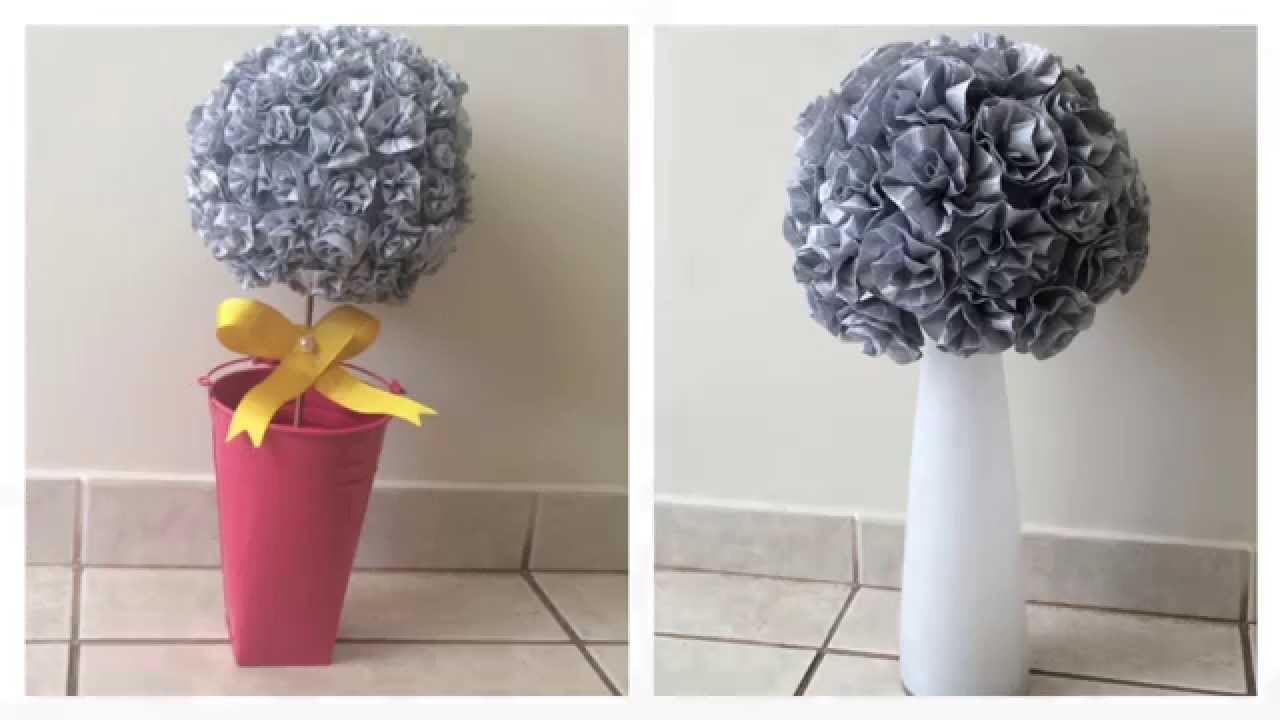 DIY: Buquê de flores de papel crepom