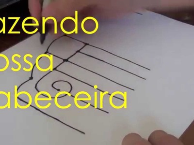 DIY - Cabeceira desenhada na parede