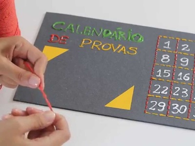DIY: Calendário de Provas