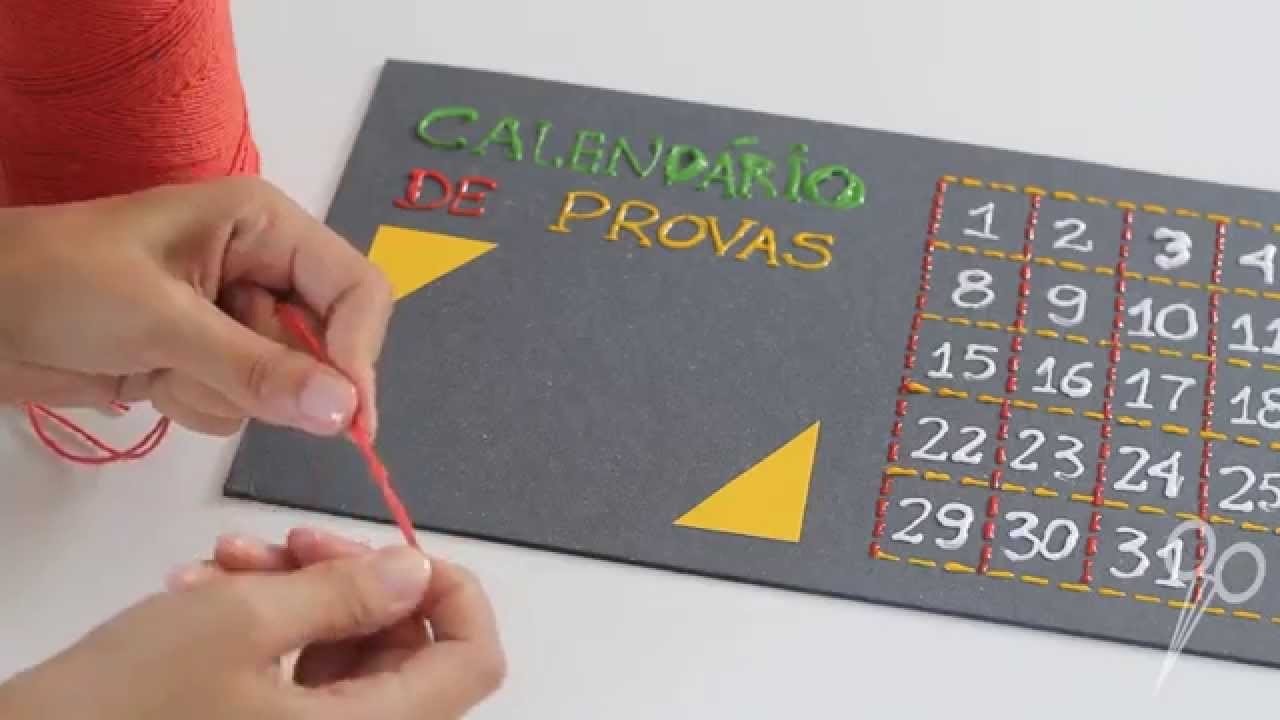 DIY: Calendário de Provas
