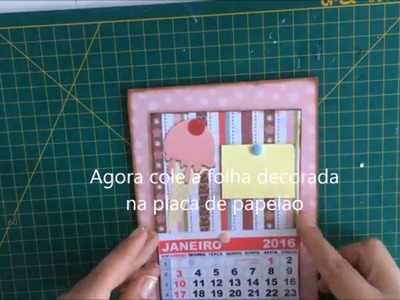 DIY: Calendário personalizado #scrapbook