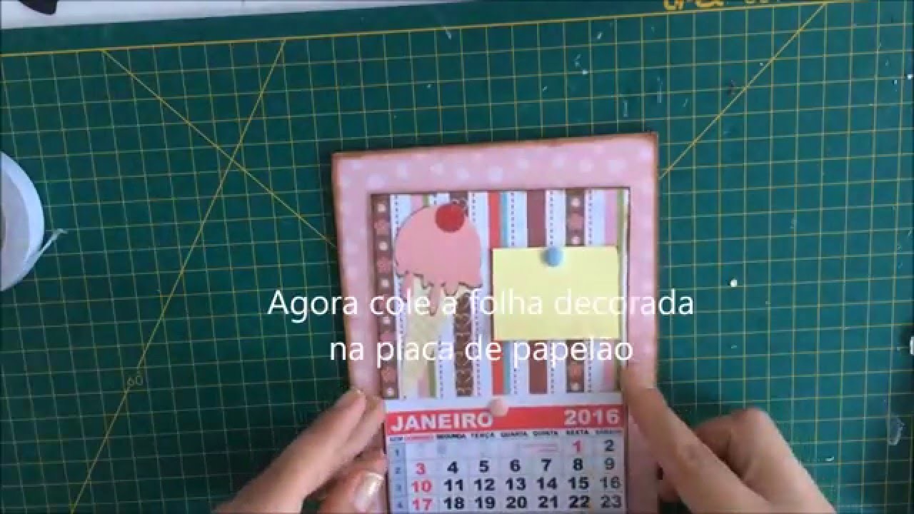 DIY: Calendário personalizado #scrapbook