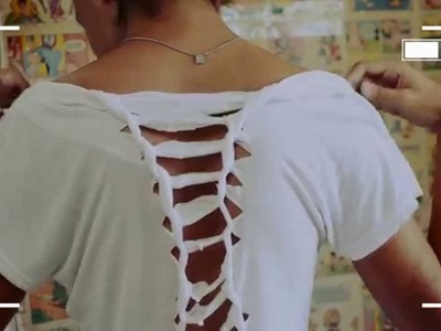 DIY: Camiseta customizada nas costas  • Faça você mesmo