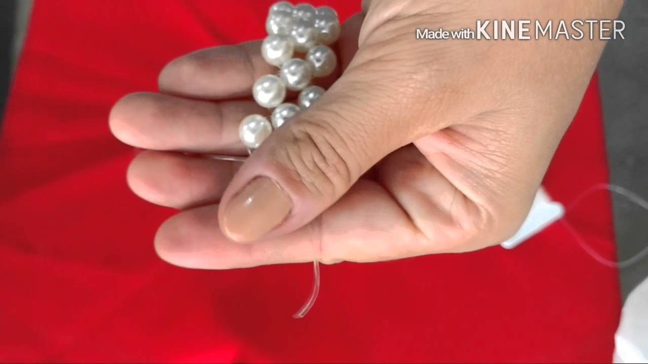 DIY - casamento, anel de guardanapo em pérola