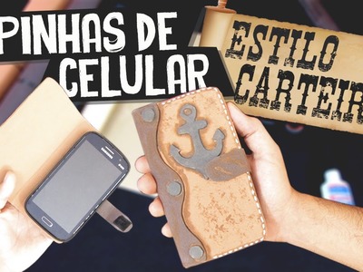 DIY Case Phone - Capinha de Celular Estilo Carteira | Aprenda com Edu