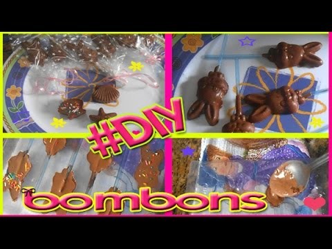 #DIY Como fazer bombom + Pirulito de Chocolate