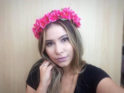 DIY:COMO FAZER COROA DE FLORES