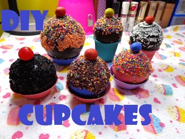 DIY Como fazer cupcake\brigadeiro decorativo