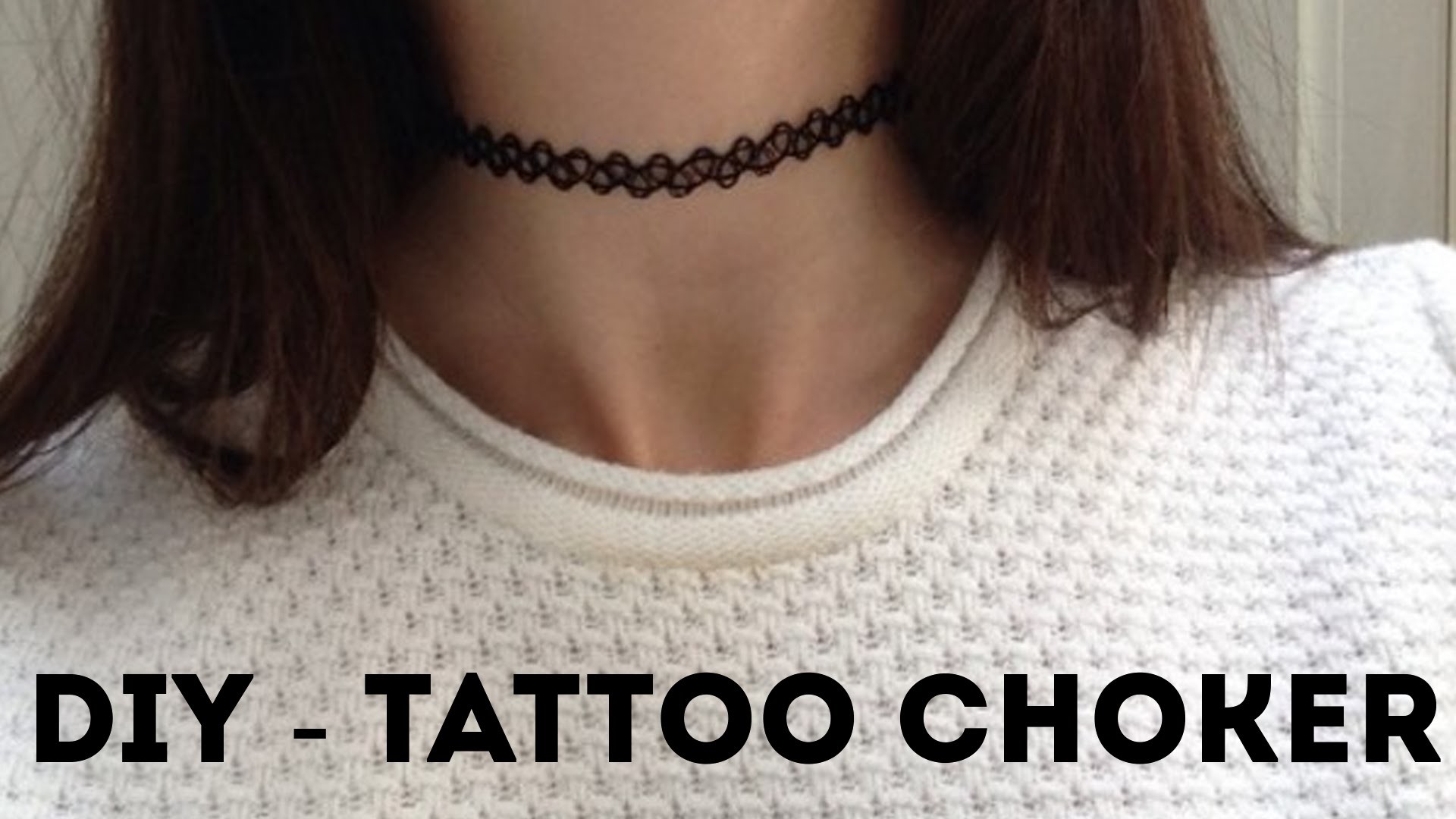 DIY - Como fazer tattoo choker *repostando*  | Aisha Faria