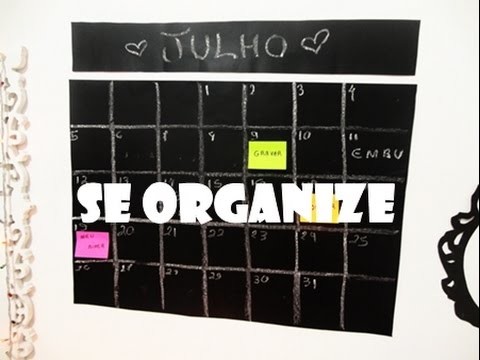 DIY de Organização - Calendário de Planejamento - Carolina Sanchez